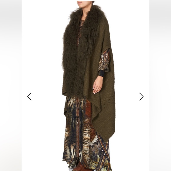 Camila Kakadu Calling Shearling Cape Vest - Picture 2 of 15